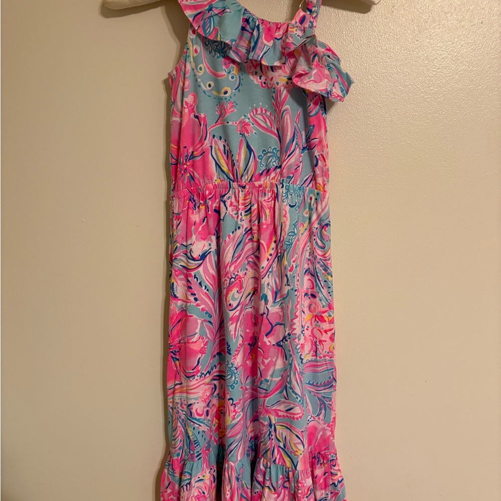 Lilly Pulitzer Pink and Blue Kids Casual Dress